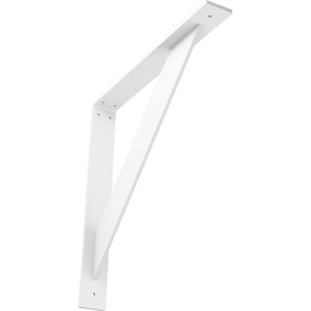 Ekena Millwork Traditional Steel Bracket, White Primer 2"W x 16"D x 16"H BKTM02X16X16TRPWH